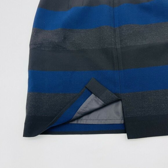 Tahari Arthur S Levine Petite Women Size 14P Striped Colorblock Pencil Skirt 783 - Picture 5 of 7